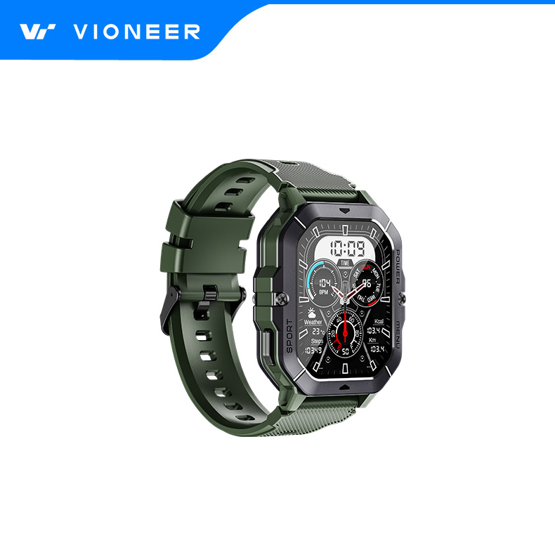 Vioneer Newest Body Temperature Heart Rate Blood Pressure and Blood Oxygen Multiple Health Exercises Sport Waterproof Bluetooth Smart Watch