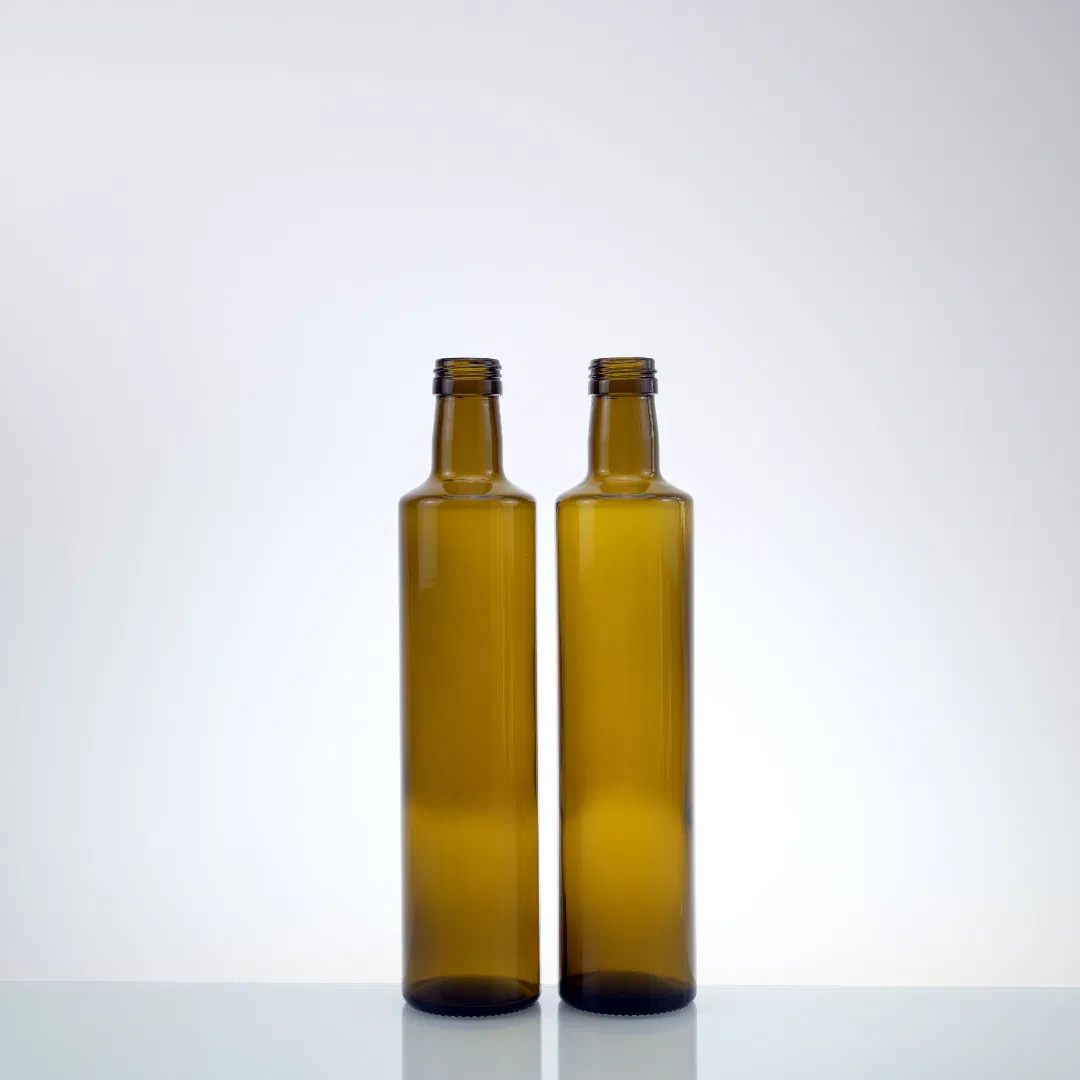 250ml 500ml750ml 1000ml Wholesale Round Square Shape Marasca Glass Olive Oil Bottles