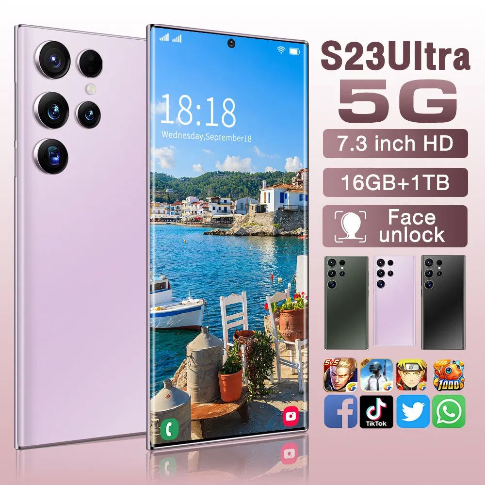 Wholesale S23 Ultra 5g Smart Phone Manufacturer OEM Android 13 Mobile Phones