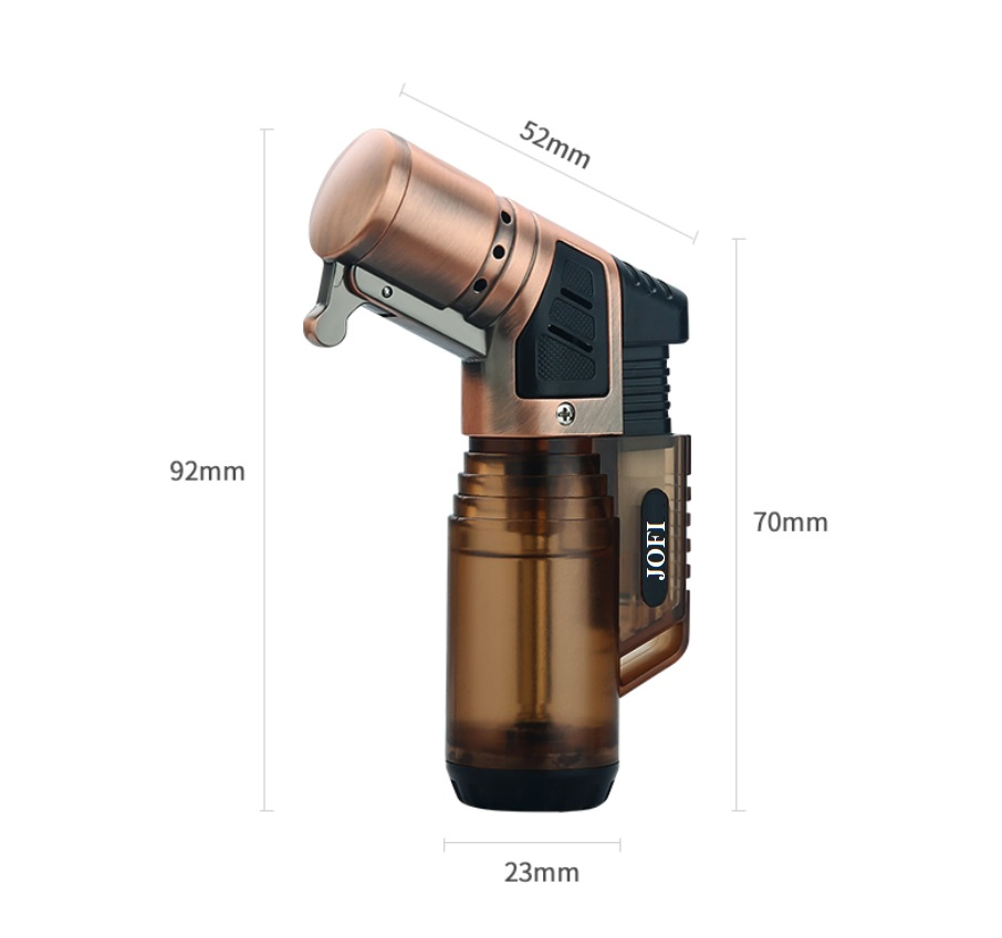 Wholesale Cheap Quality Windproof Torch Lighter Refillable Smoking Tobacco Lighter Jet Flame Cigarette Gas Cigar Lighter