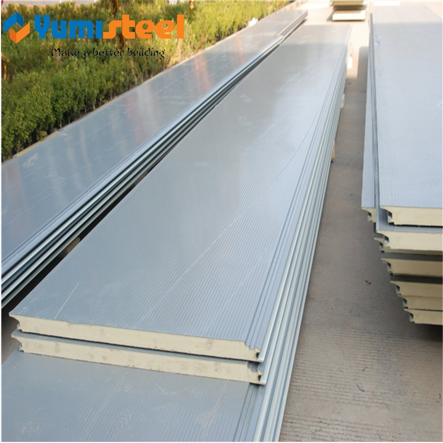 PU Sealing A1-Fireproof Rockwool Sandwich Metal Steel Panel