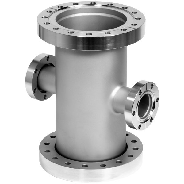 SS304/SS316L High Vacuum Pipe-Fittings CF16-CF100 Equal 4-Way Cross Rotatable/Fixed Flanges Thru Holes