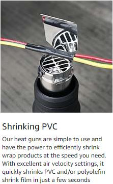 Heat Gun Kit 2000W with Dual-Temperature 5 Nozzles for DIY