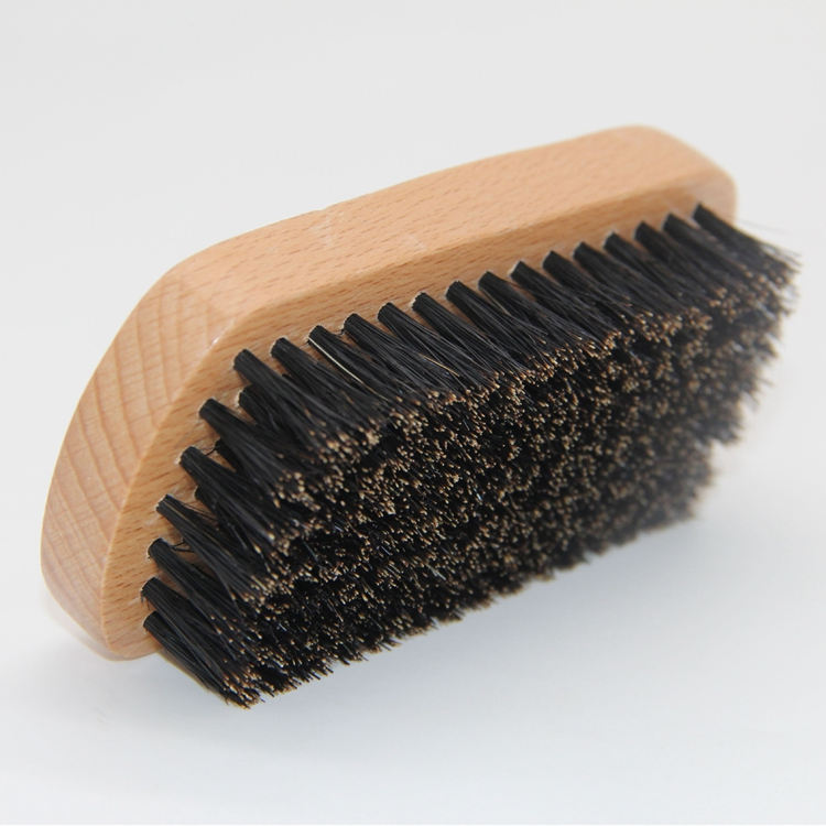 Custom Beard Brush Boar Bristle with Beech Wooden Handle Beard Brush