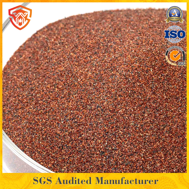 Water Filtration Garnet Sand 0.3-0.6mm Grit Manufacturer