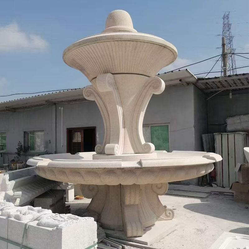 Large Outdoor Granite Fountain Garden Landscape Water Feature Sculpture Factory Direct Supply