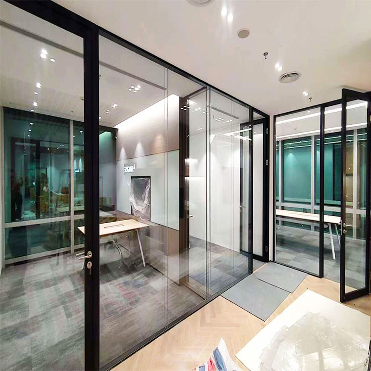 Office Partition Hotel for Buildings Price Frame Glass Wall