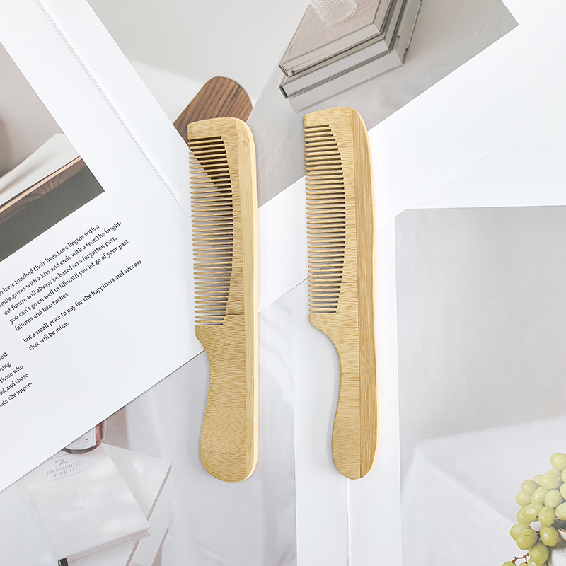 Eco Friendly Wooden Curly Hair Comb Premium Detangling Natural Bamboo Comb