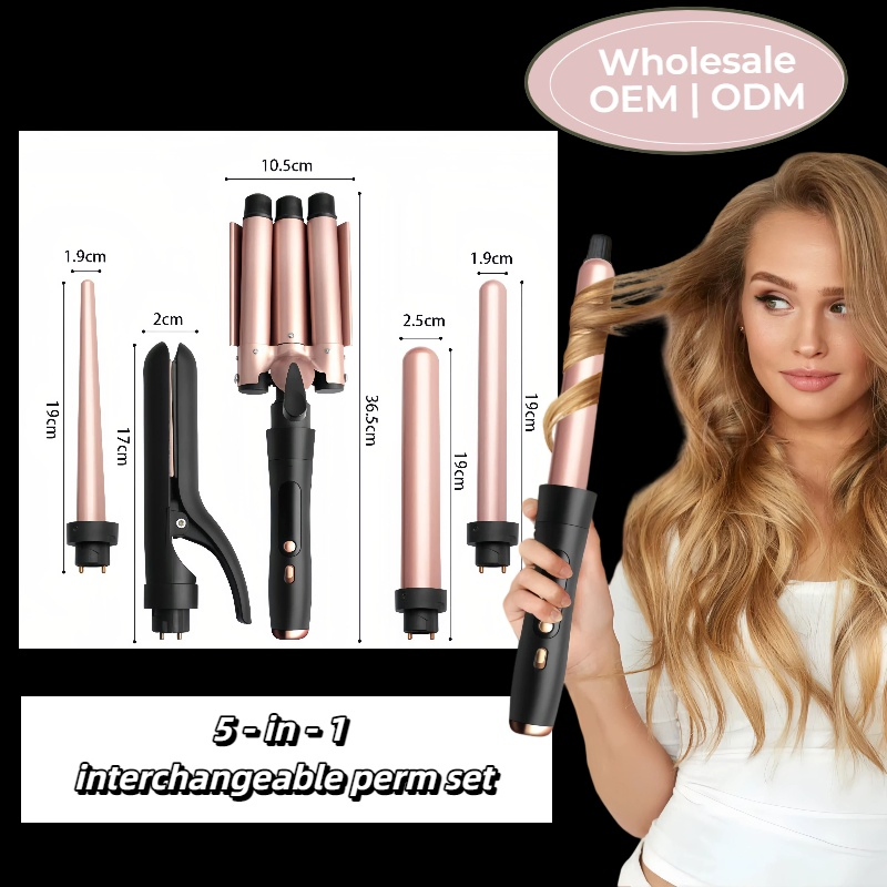 Professional Curling Iron Smart Head Change Styling Set