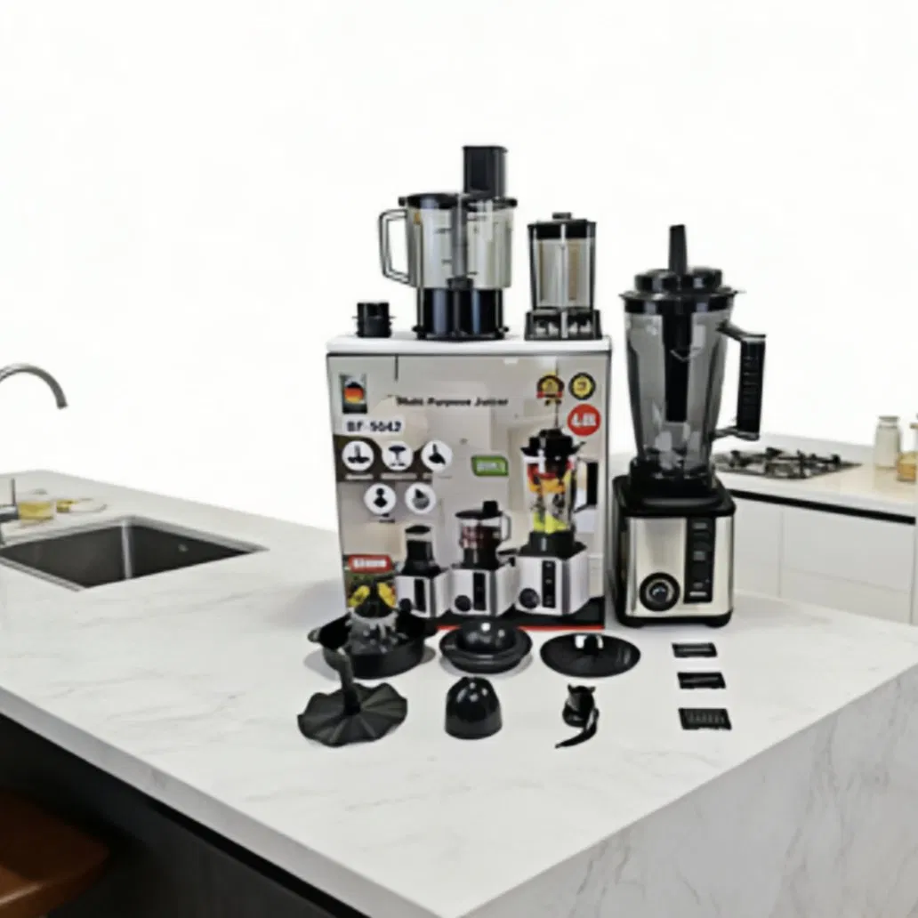 Multifunctional Baby Food Blender Juicer Extractor Stainless Steel 6 Blades 3 Speed 36db Quiet Motor