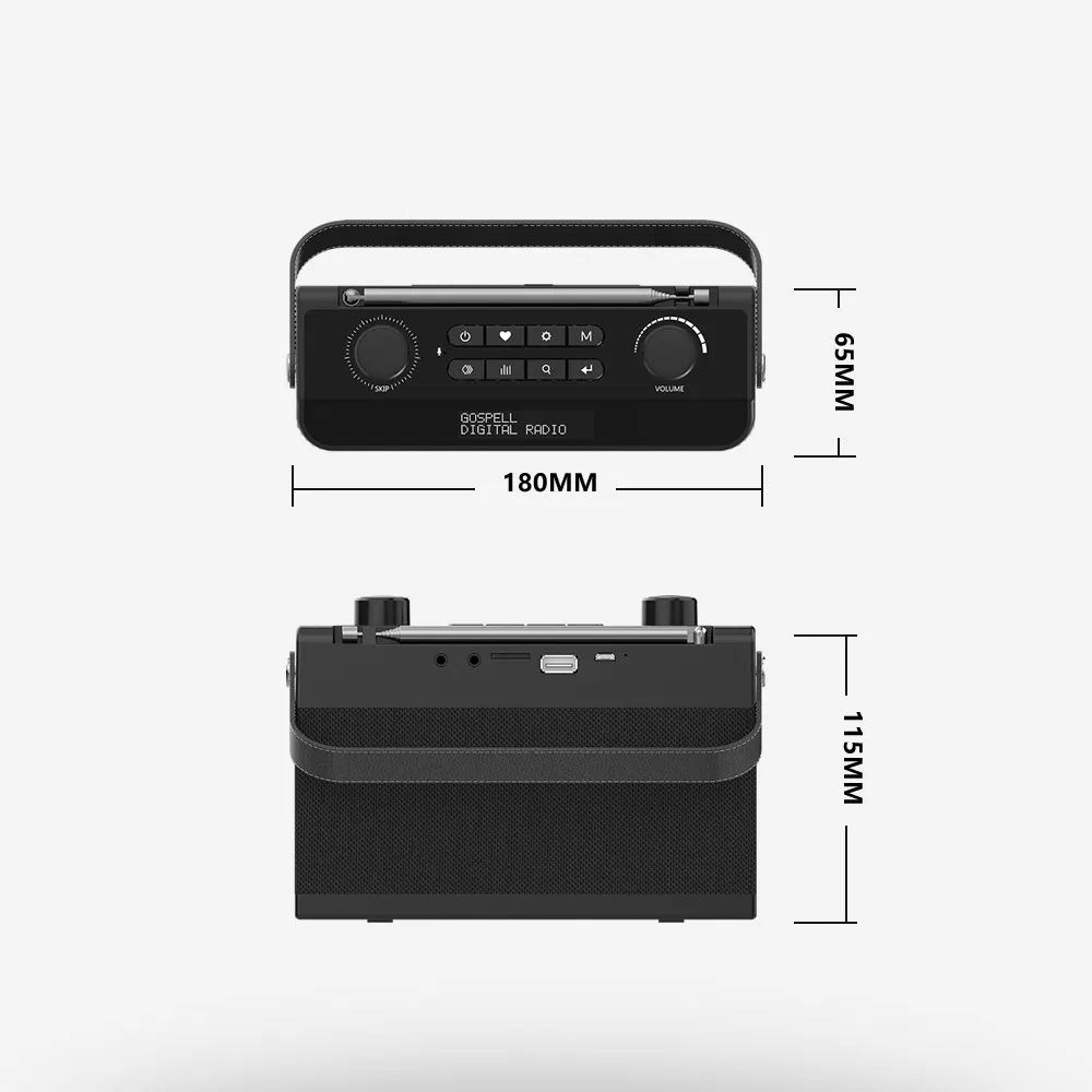 Портативное радио Gospell GR-228BP с интернетом и Bluetooth