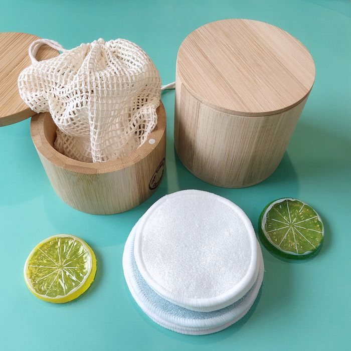 Premium Eco Friendly Bamboo Terry Pads for Face Washable Makeup Remover Pads BPA Free