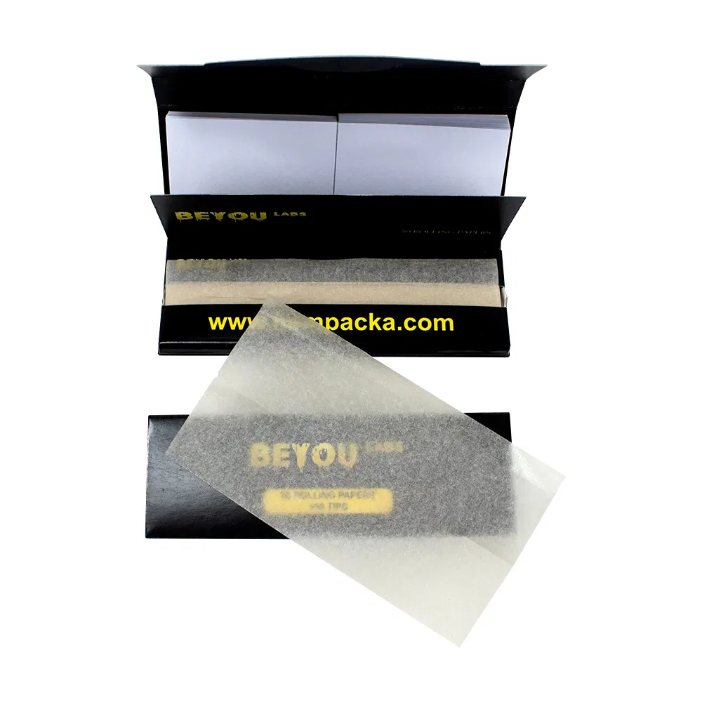 Low MOQ Custom Rolling Paper with Tips Customized Designs Available