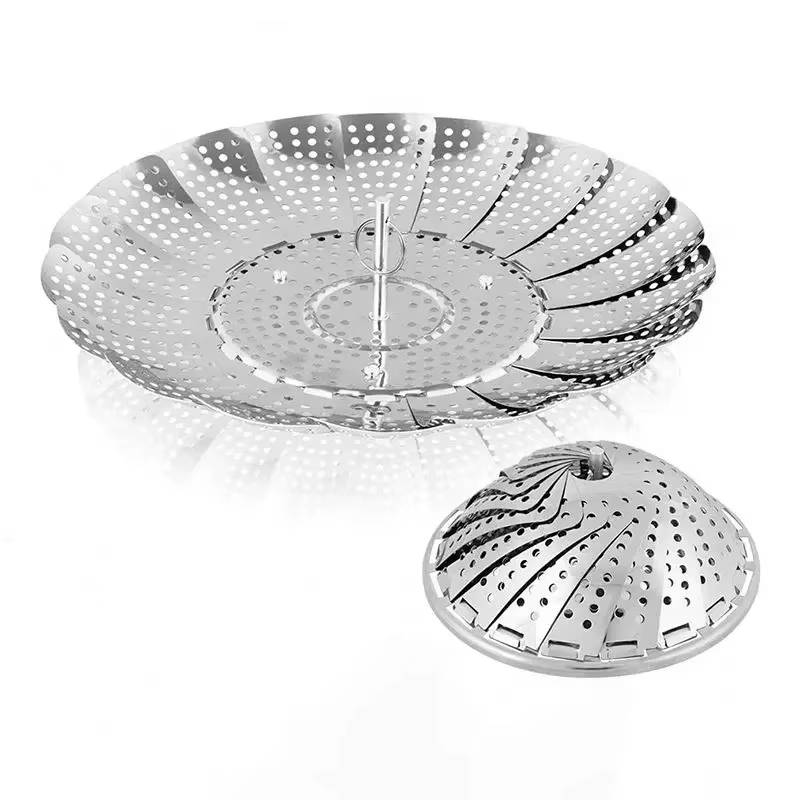 9 Inches Metal Folding Expandable Premium Stainless Steel Strainer