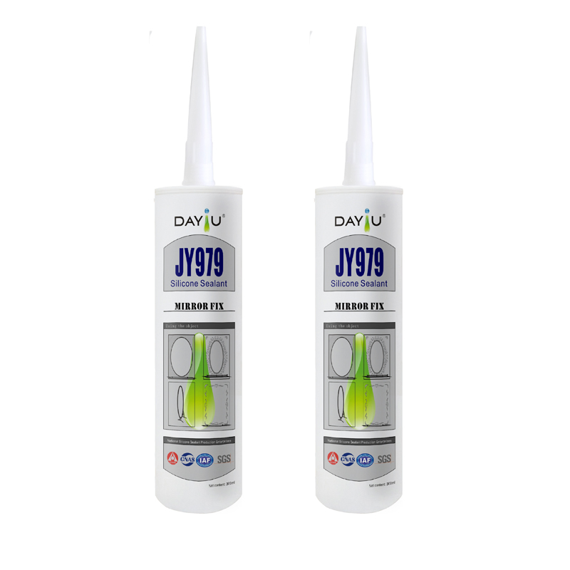 Jy979glass Fixing Silicone Rubber Waterproof Neutral Mirror Fix Silicone Sealant