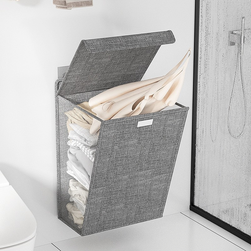 Hanging Laundry Hamper, Hanging Laundry Basket, Slim Laundry Hamper Bag with Handles