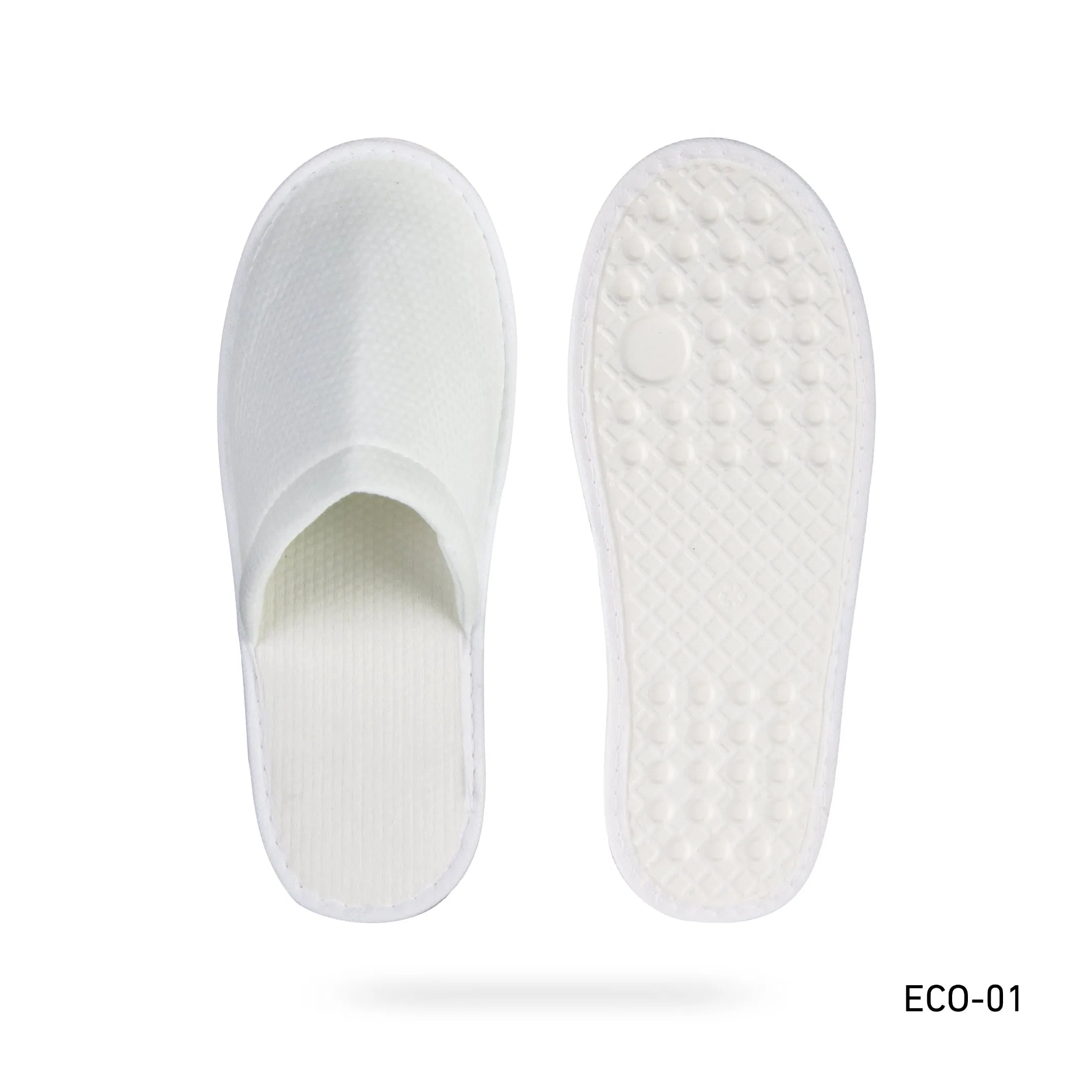 Eco-Friendly Sustainable Pearl Cotton Hotel Disposable Slipper for SPA and Hotel Luxury