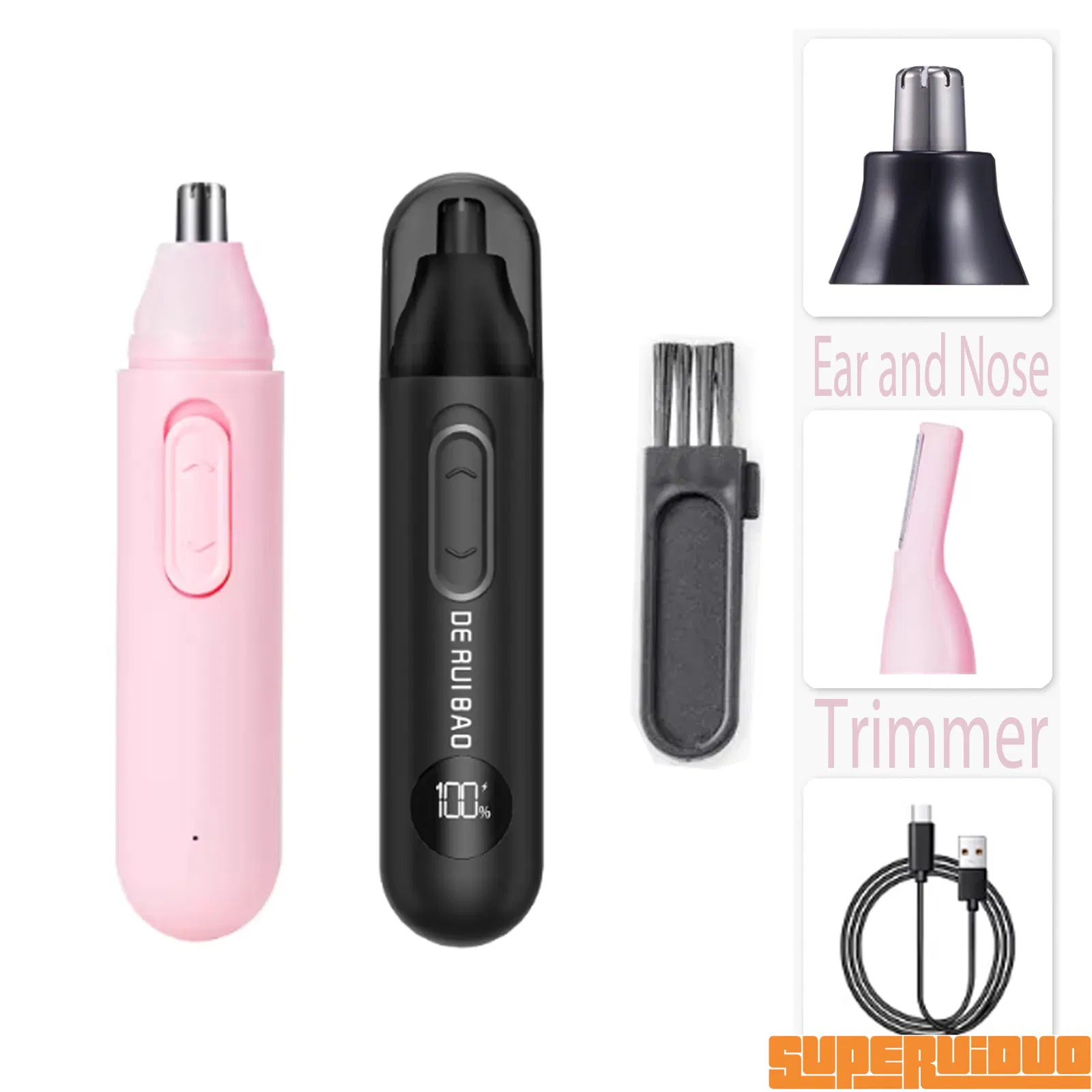 High-Torque Micro-Motor Painless Electric Nose Hair Trimmer