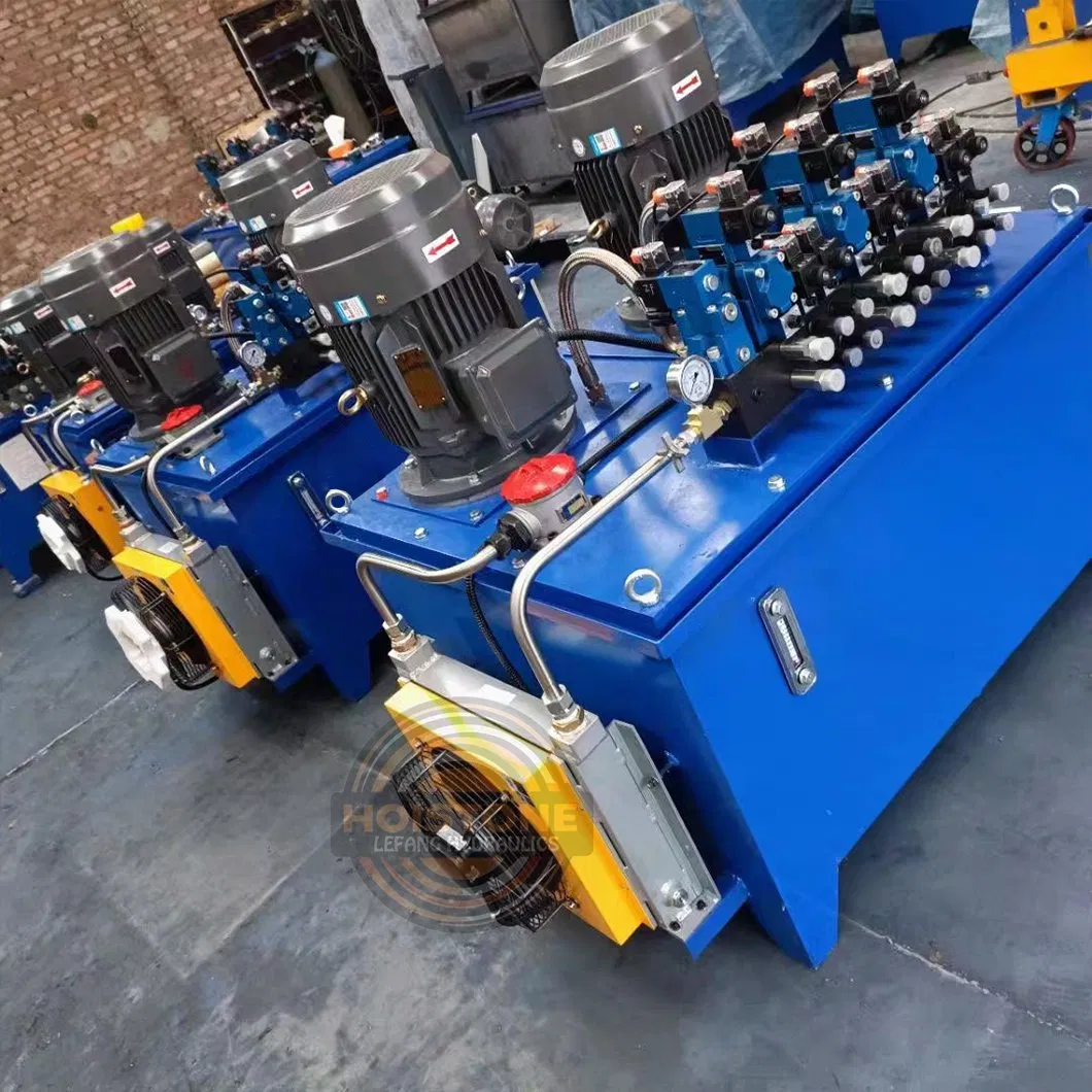 Гидравлическая станция с цилиндром и шлангами