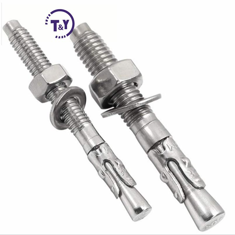 20mm Diameter Stainless Steel ANSI Galvanized Wedge Anchor Bolts