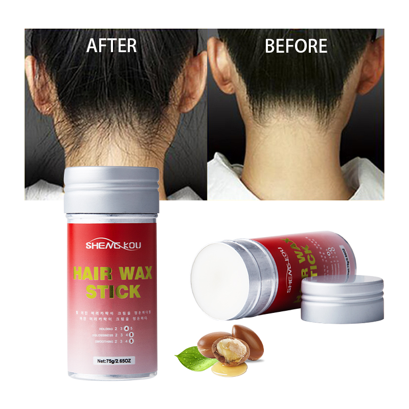 Professional Custom Private Label Good Smell 75g Portable Last 24 Hours Non Greasy Strong Hold Hair Wax Stick for All Hair Types