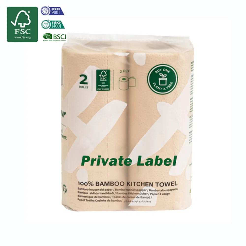 Customizable Disposable Bamboo Oil Absorption Kitchen Paper Towels Tissue Manufacturer