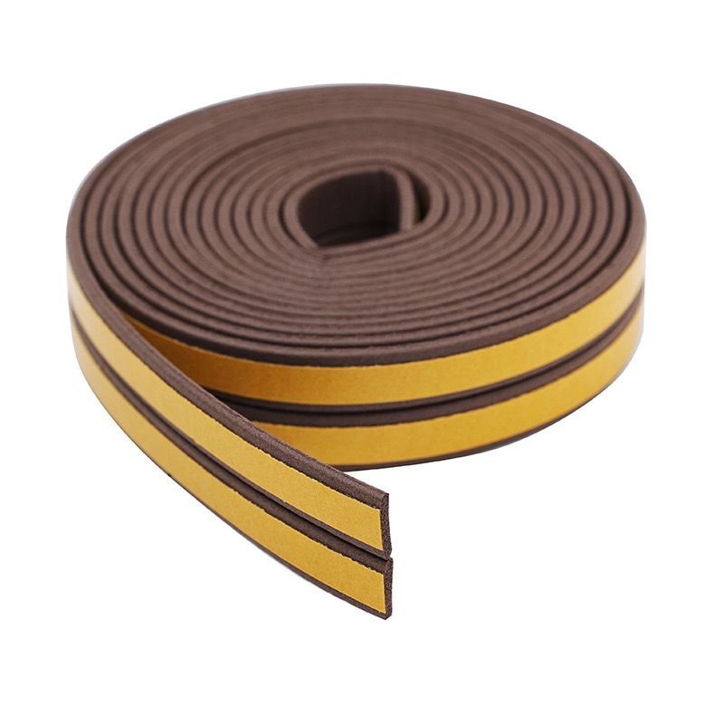 EPDM Rubber Self-Adhesive Door and Window Sealing D Shape Rubber Sponge Seal