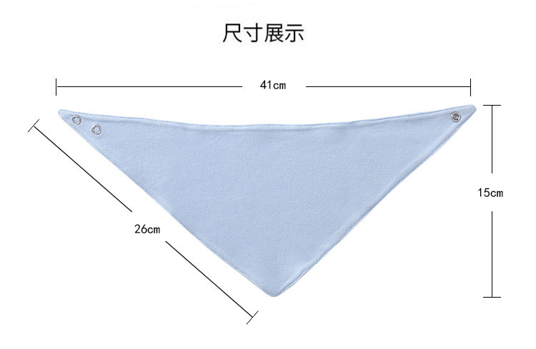 Custom Infant Baby 100% Cotton Super Absorbent Bibs Newborn Kids Bandana