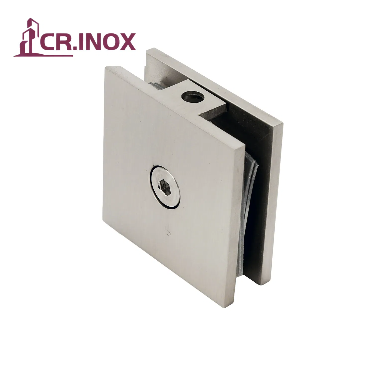 Brass Stainless Steel 304 316 High Quality Brushed Nickel 0 Degree Shower Door Clip Glass Bracket