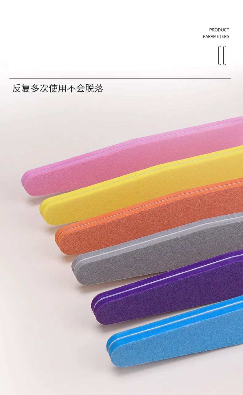 Wholesale Stylish Color Rhombus Diamond Nail Bumper Double Sided Professional Nail Files