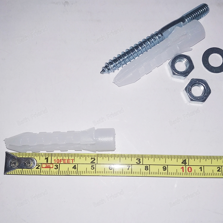 Top Quality Durable Bathrooms Fitting Kit Screw Bolts Vertical Wall Hung Wash Basin Fixing Screw Set