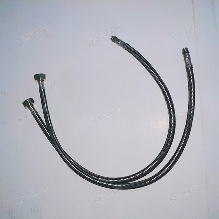 Wholesale Modern Design SS304 Stainless Steel Hot Cold Water Faucet Braided Inlet Pipe