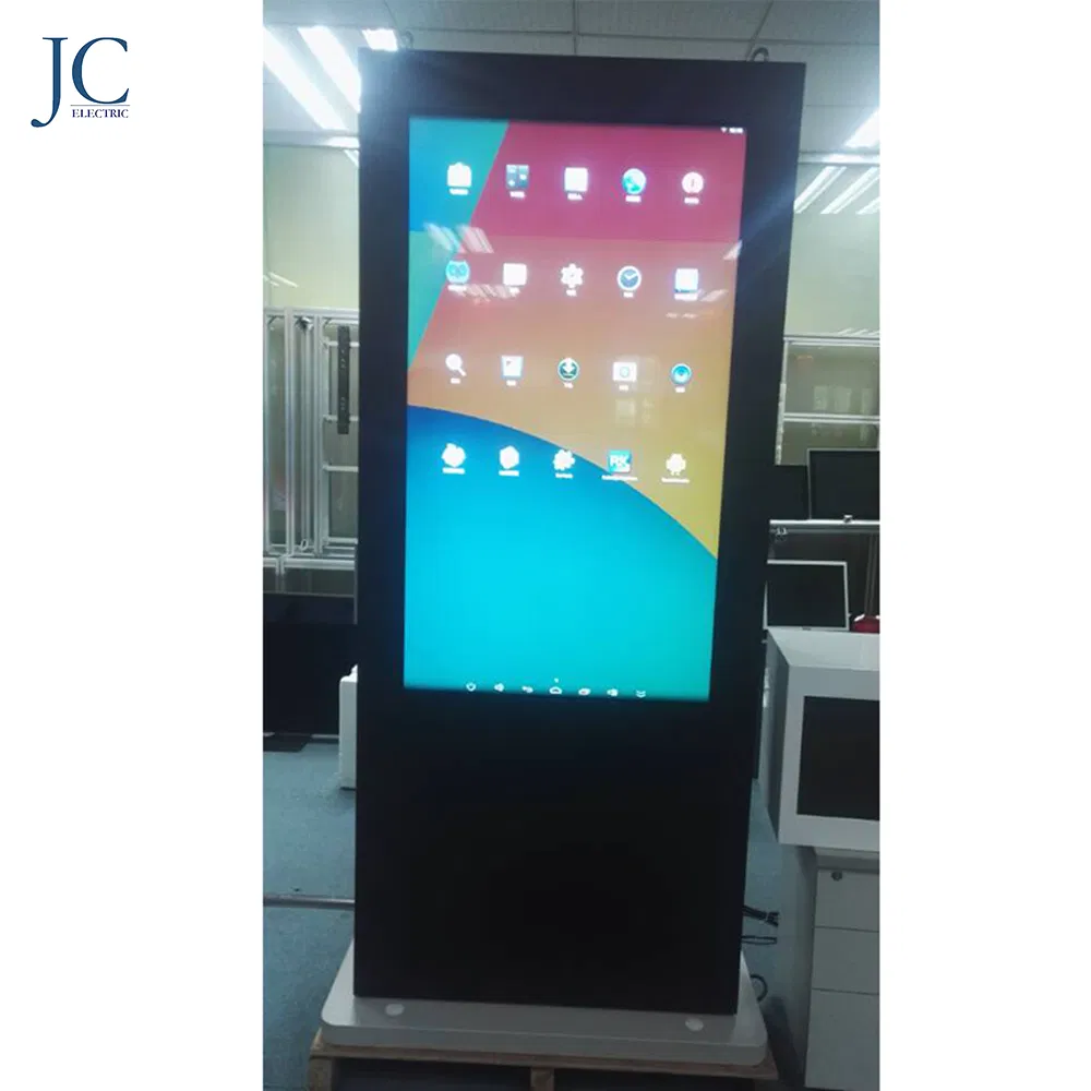 Freestanding Outdoor Digital Kiosk for Smart City with Interactive Touchscreen and Anti-Vandal
