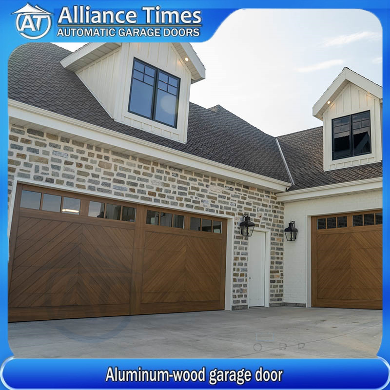 Elegant Aluminum Wood Garage Door for Stylish Carriage Houses