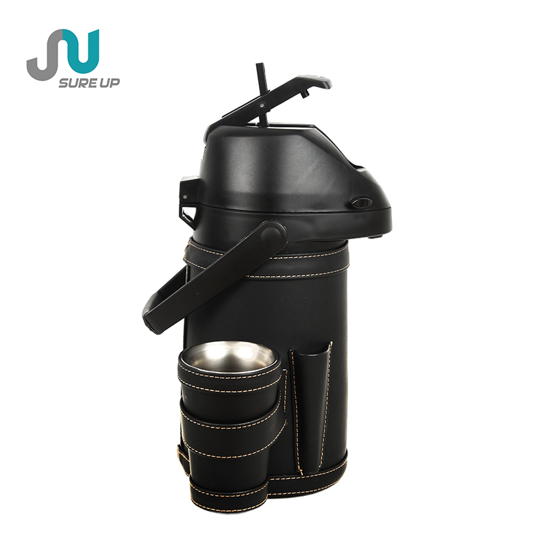 Double Wall Stainless Steel Air Pot Set 1.3L Press out Water