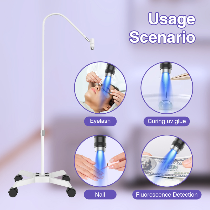 Gel Curing UV Lamp Desktop&Stand UV Nail Lamp for Eyelash Extension and Nail Art