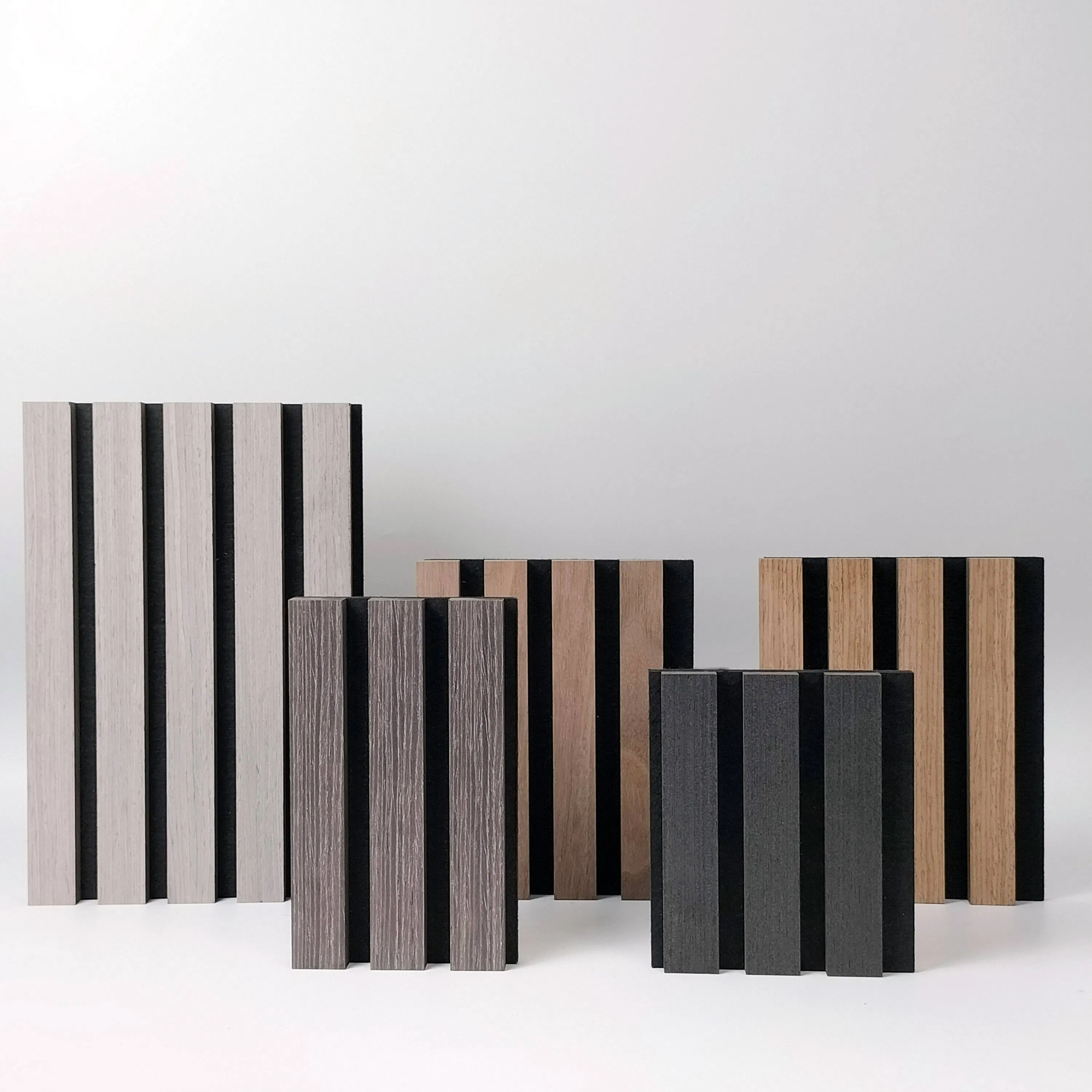 Popular Color Wooden Slat Eco-Friendly Acoustic Panel Board MDF Acoustic Panels