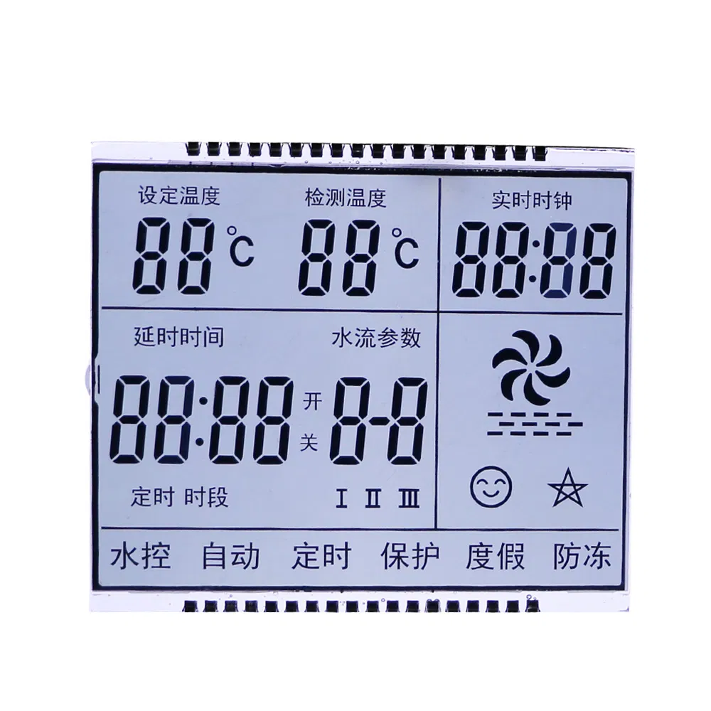Сегментный ЖК-дисплей для индикатора напряжения АКБ