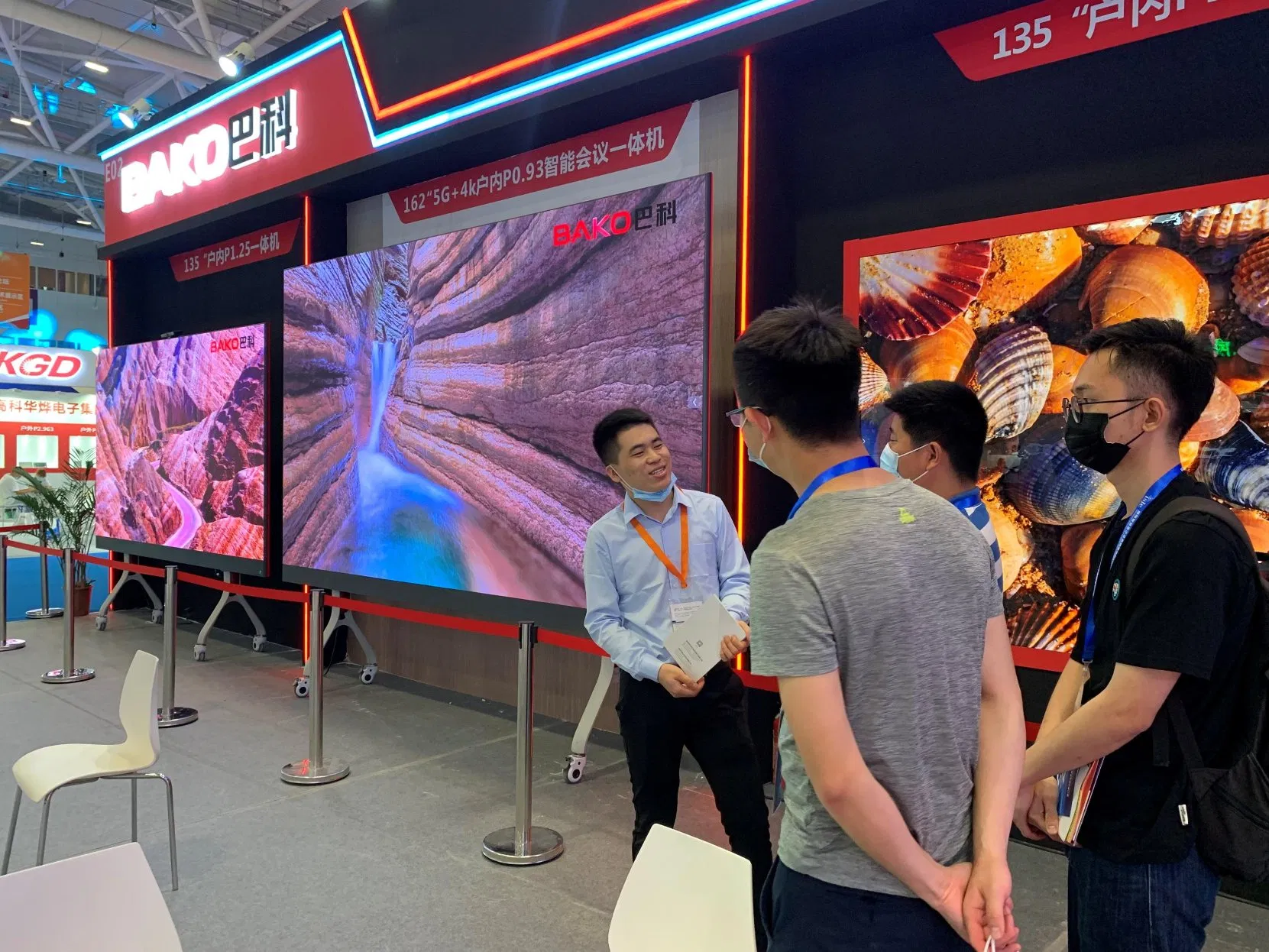 4K Android Smart TV 108 135 162 Inch Full Color All in One LED TV Flat Screen Display