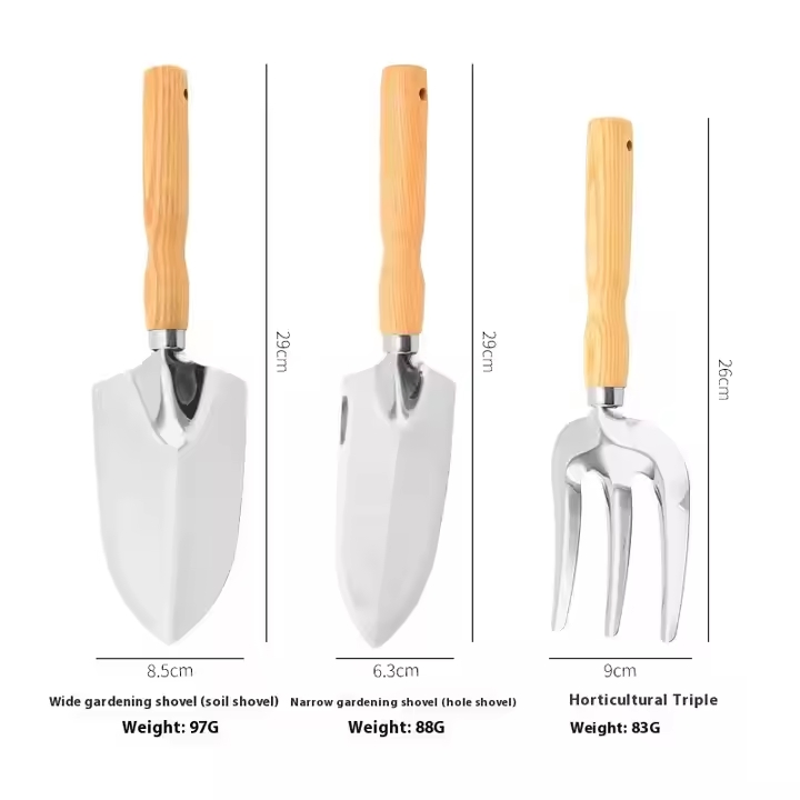 Premium 5-Piece Stainless Steel Garden Tool Set for Planting