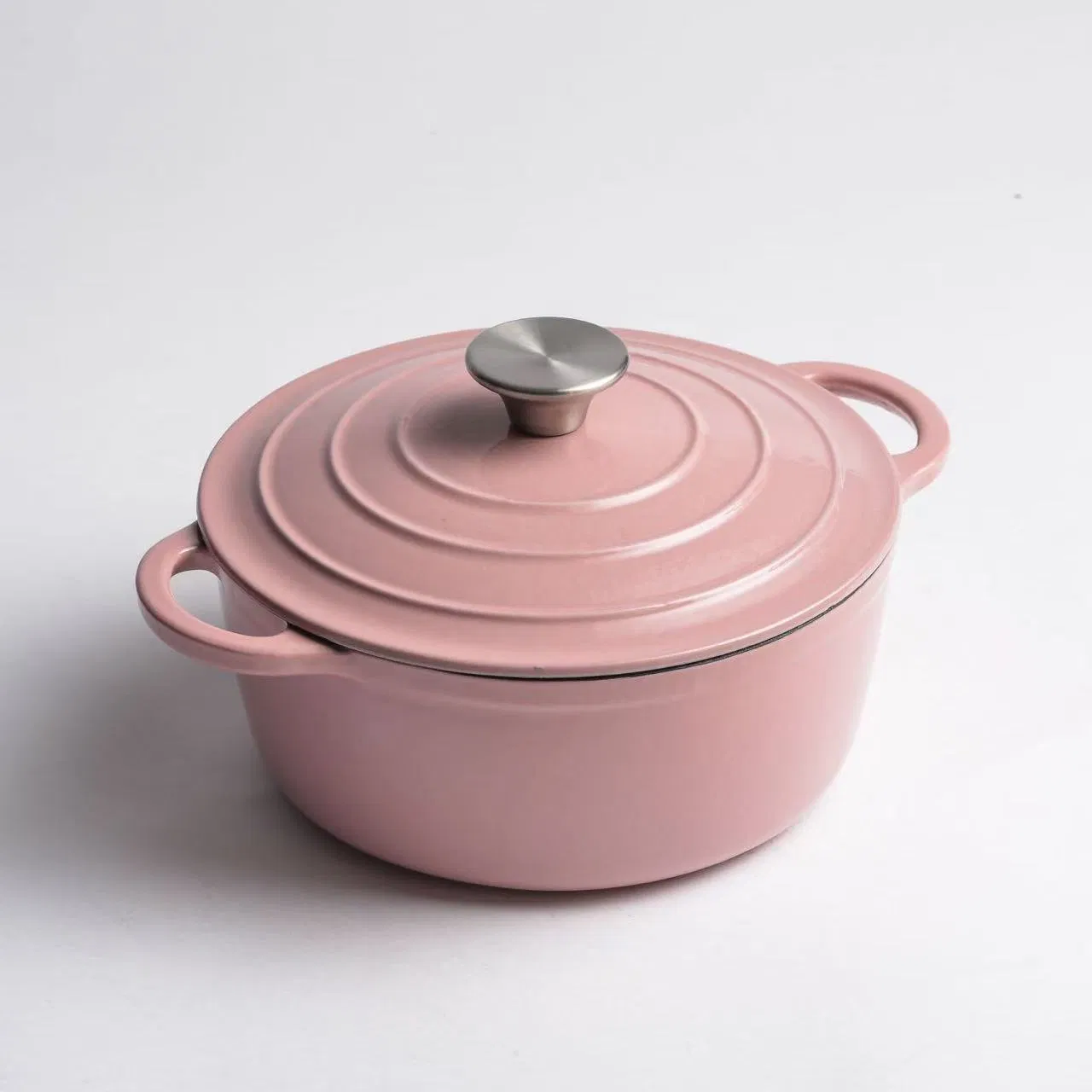 20cm 2.5L Enameled Round Cast Iron Casserole Dish
