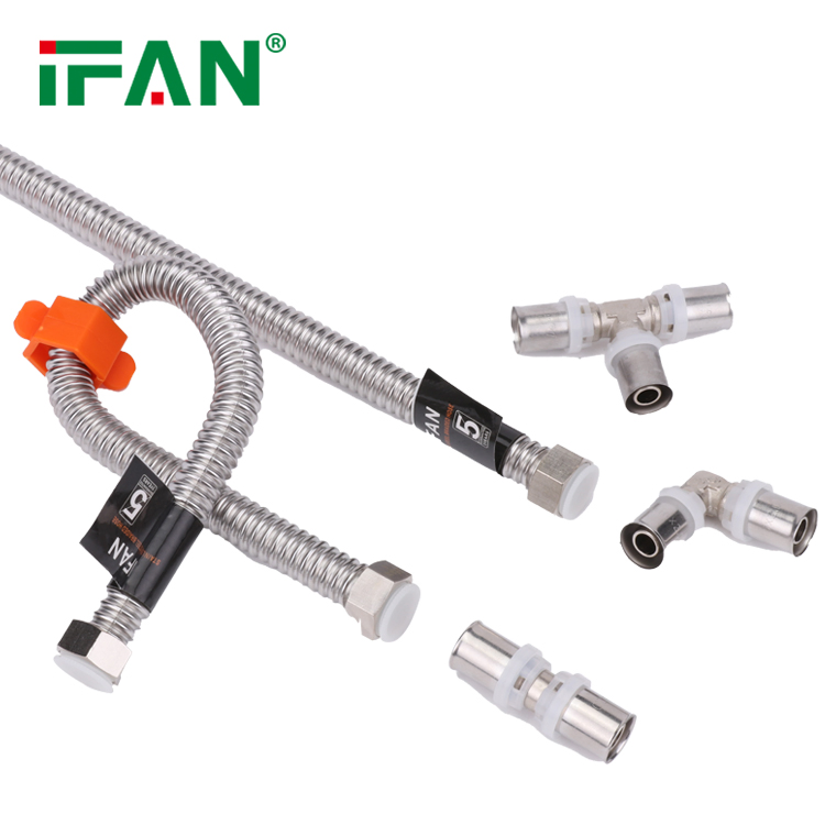 Ifan DIN 16892 Factory Price Flexible Shower Hose 304 Corrugated Stainless Steel Flexible Hose