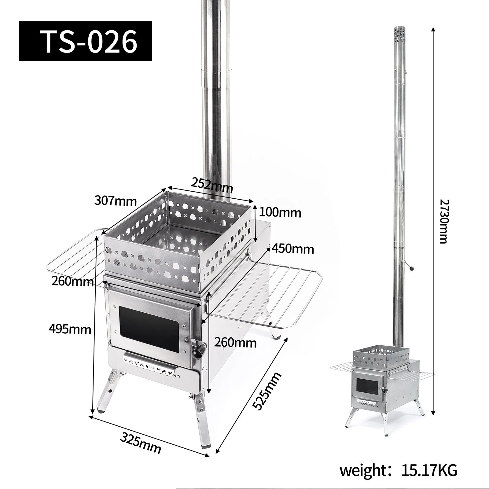 Портативная дровяная печь для сауны из нержавеющей стали