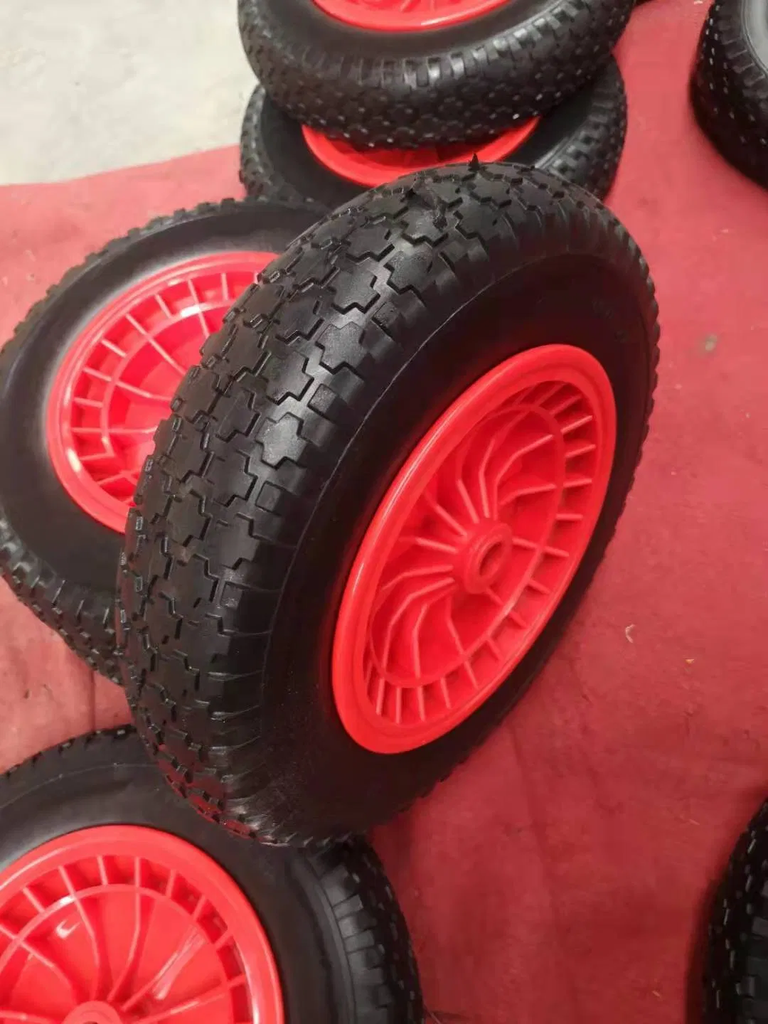 Ksystar Heavy Duty Flat Free PU Foam Wheels
