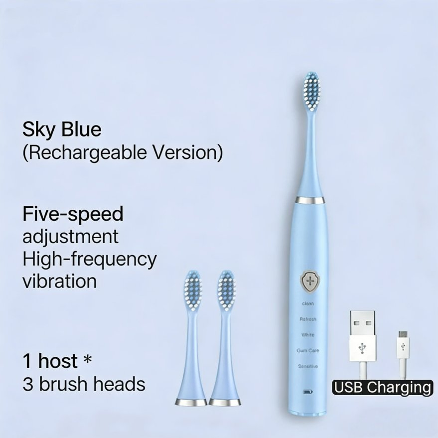 Advanced Electric Toothbrush with Rechargeable Battery for Superior Cleaning