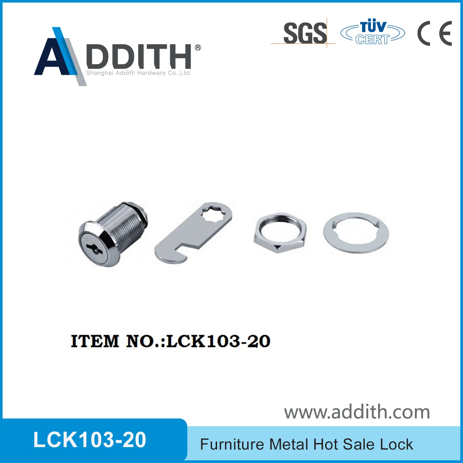 Furniture Metal Hot Sale Iron Cabinet Lock Desk Drawer Lock