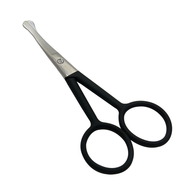 3.5mm Thickness 4inch S/S with Color Grip Beauty Eyebrow Manicure Cuticle Nail Scissors