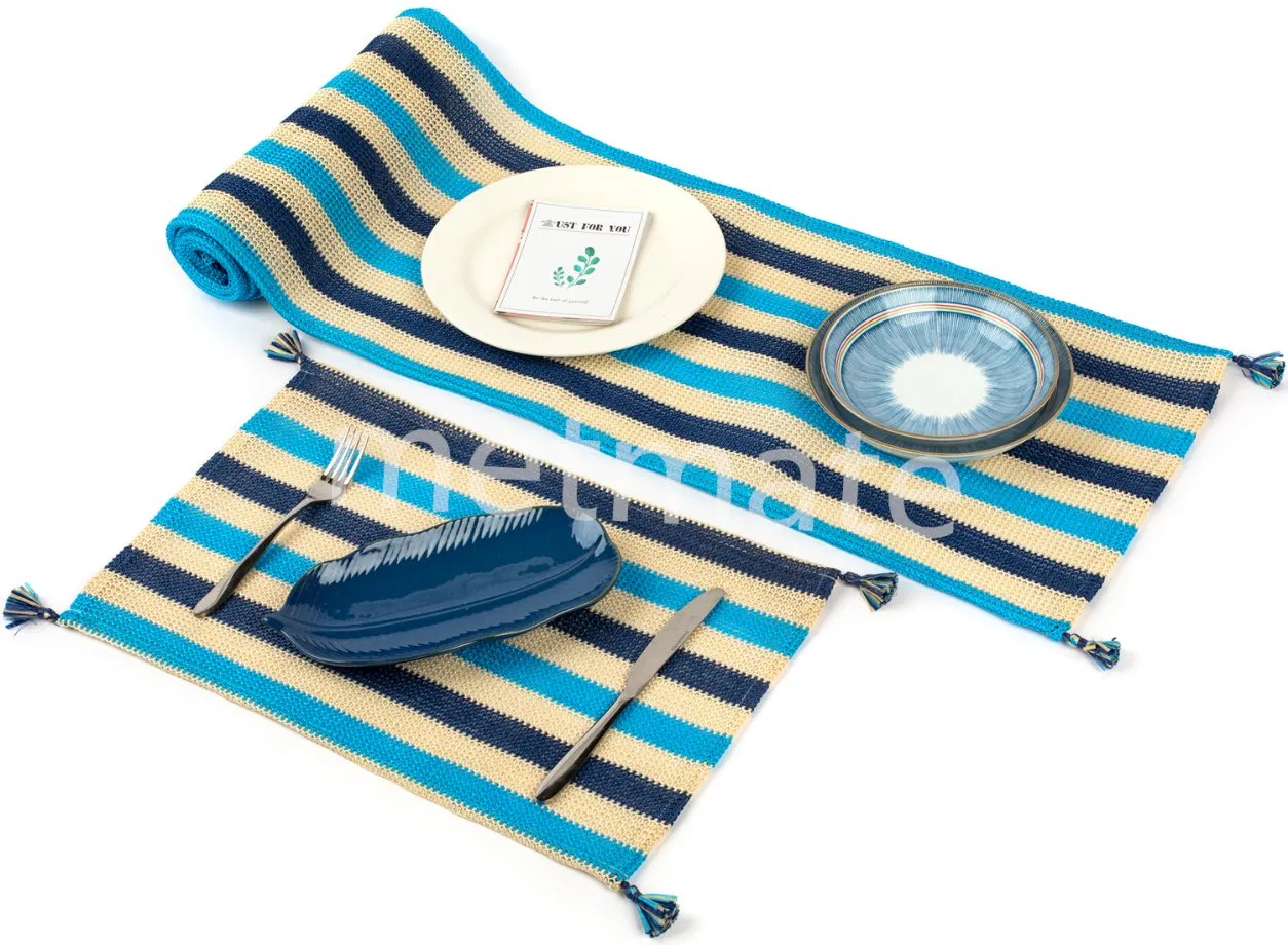Home Textile PP Woven Indoor and Outdoor Modern Straw Table Runner Table Cloth