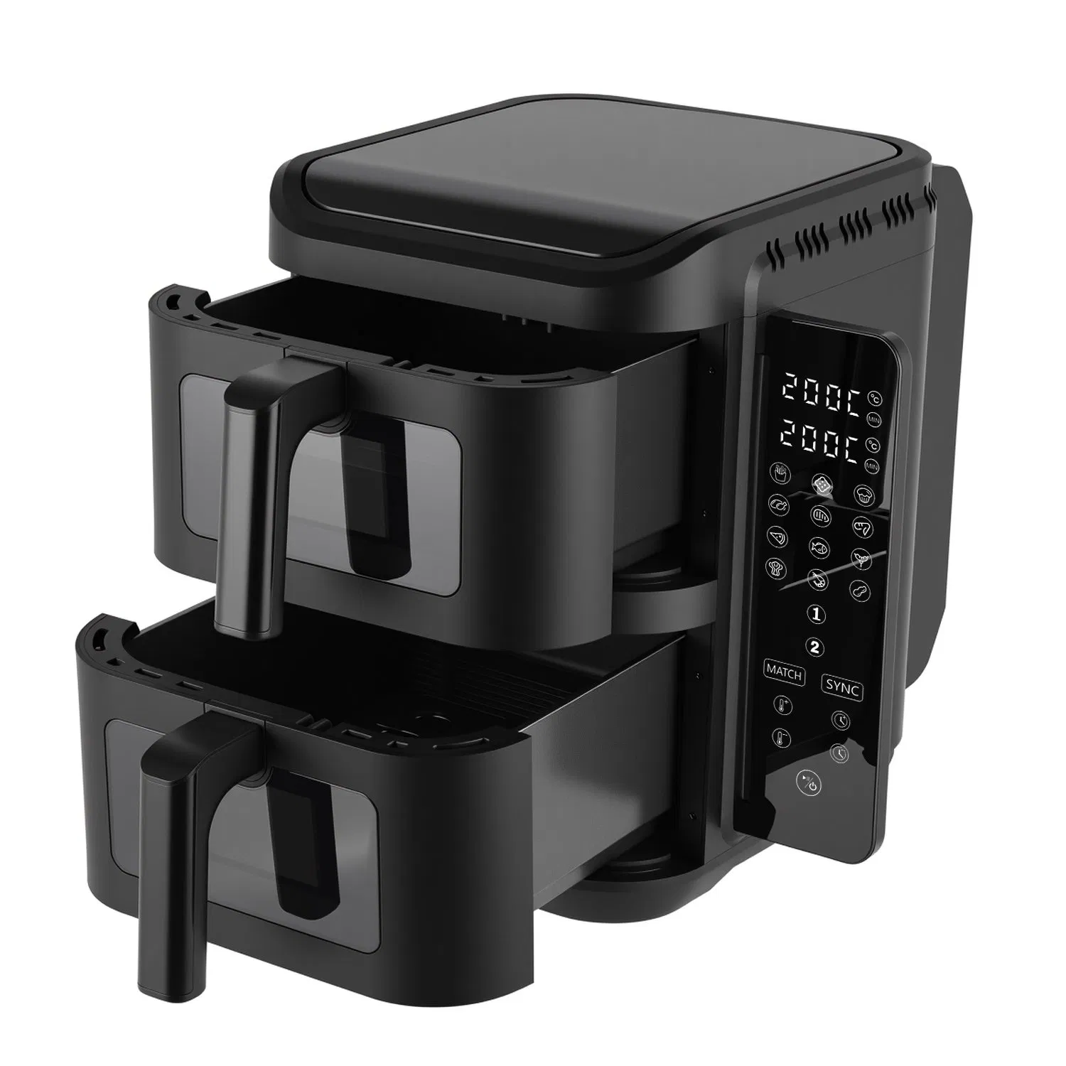 Foldable Screen Air Fryer with Dual Stack 11L Air Fryer