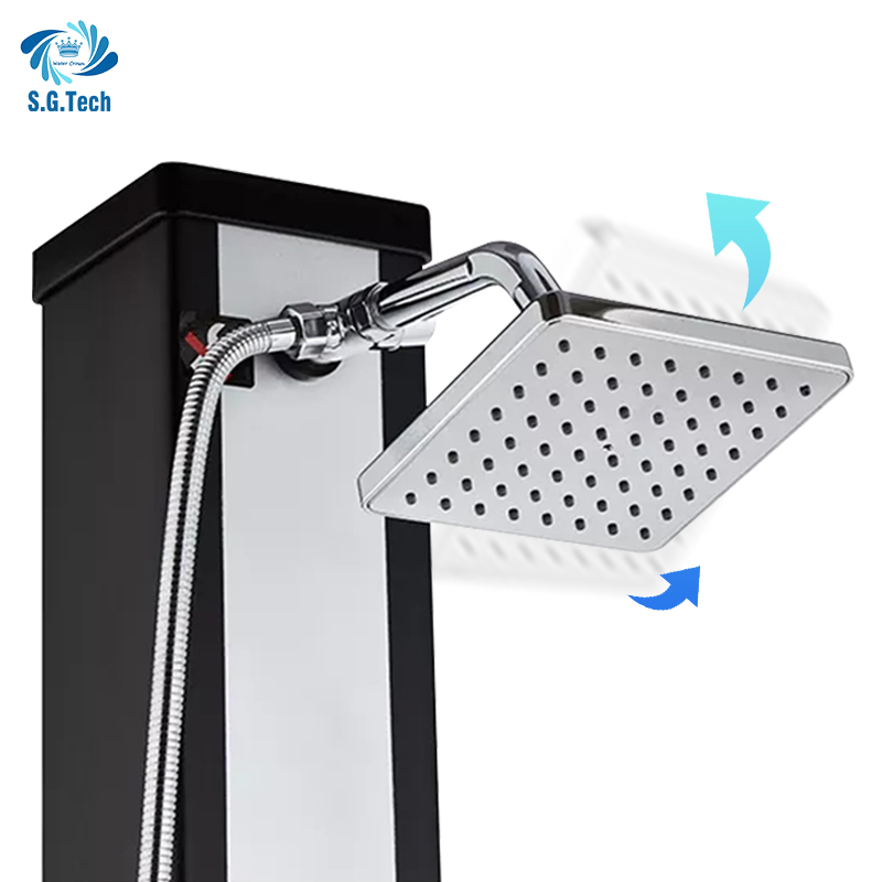 Water Crown Pool Accessories Stainless Steel Energy Saving Solar Outdoor Pool Shower